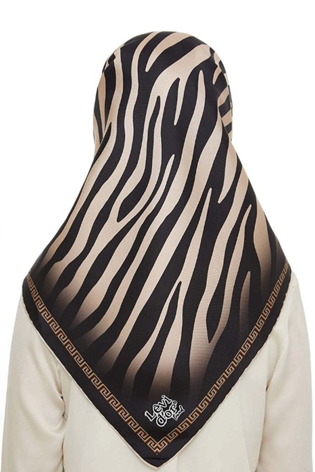 Alcanavm Levidor Legandary Zebra Desenli Trend Twil Eşarp