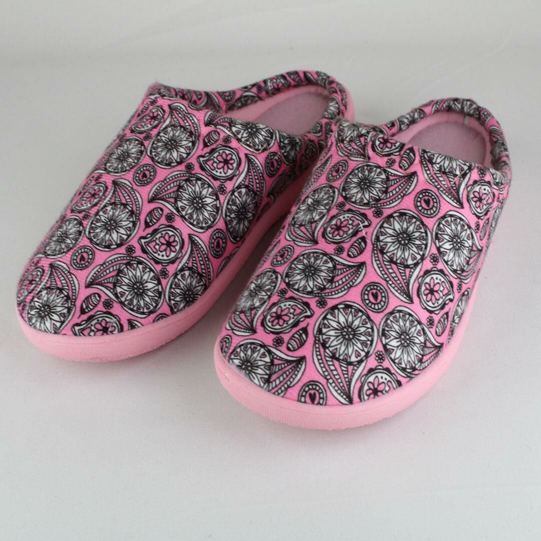 Gezer Desenli Pembe Ev Terliği