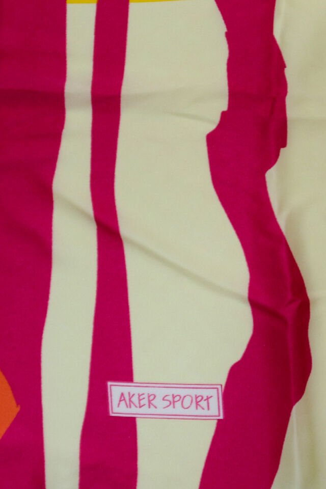 Alcan Avm AKER Pembe Desenli Eşarp