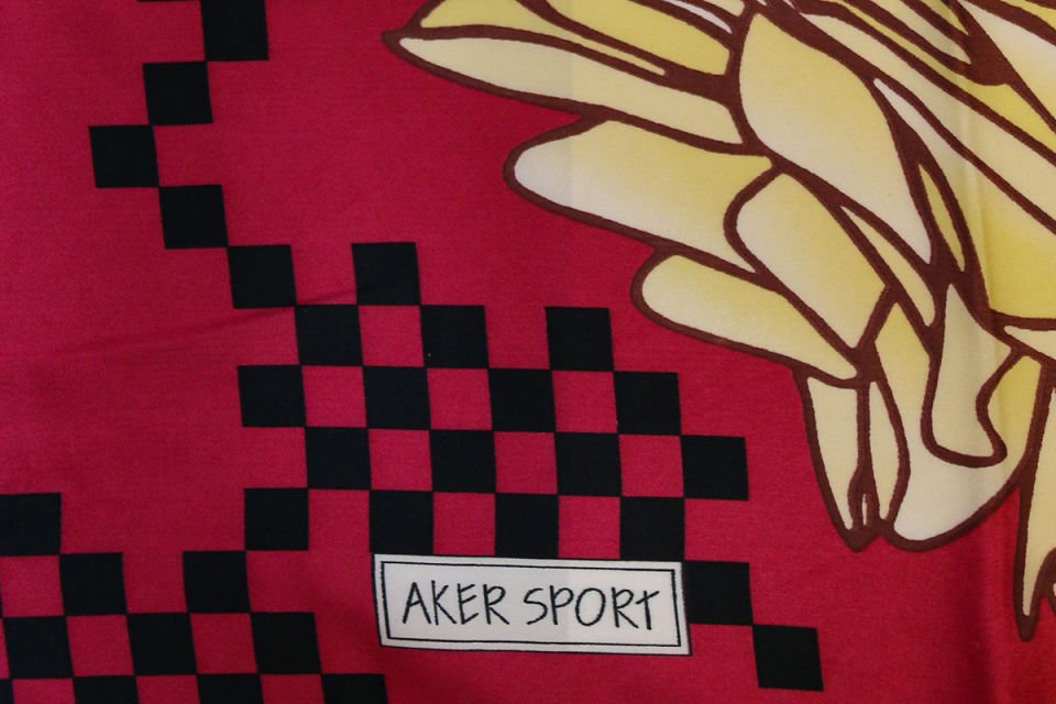 Alcan Avm AKER Turuncu Desenli Eşarp