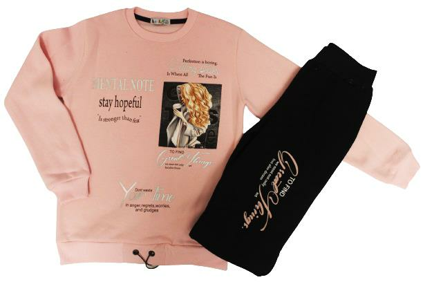 Alcanavm Esila Üç İplik Şardonlu Pembe, Kk Şarız Takım-2327