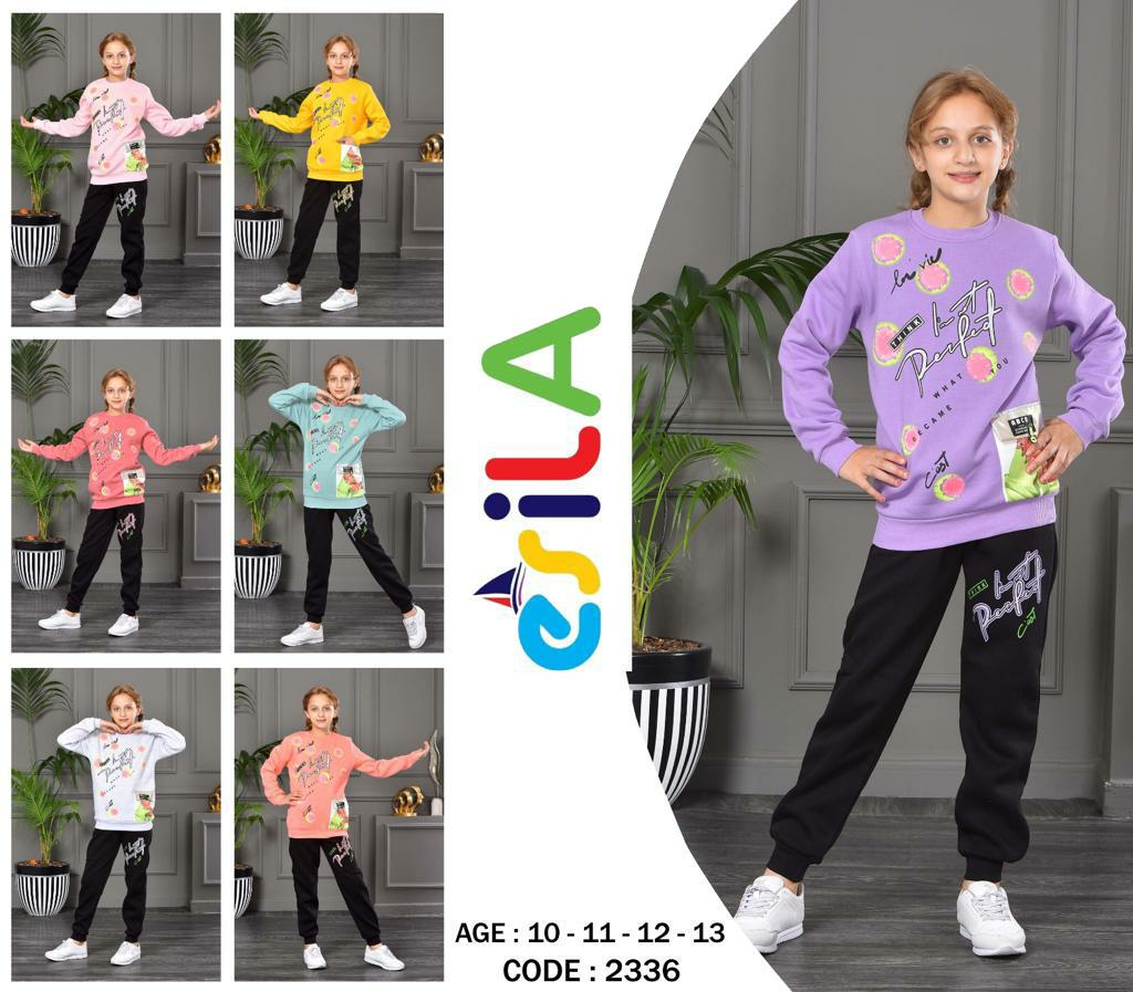 Alcanavm Esila Üç İplik Şardonlu Lila, Kız Takım-2336