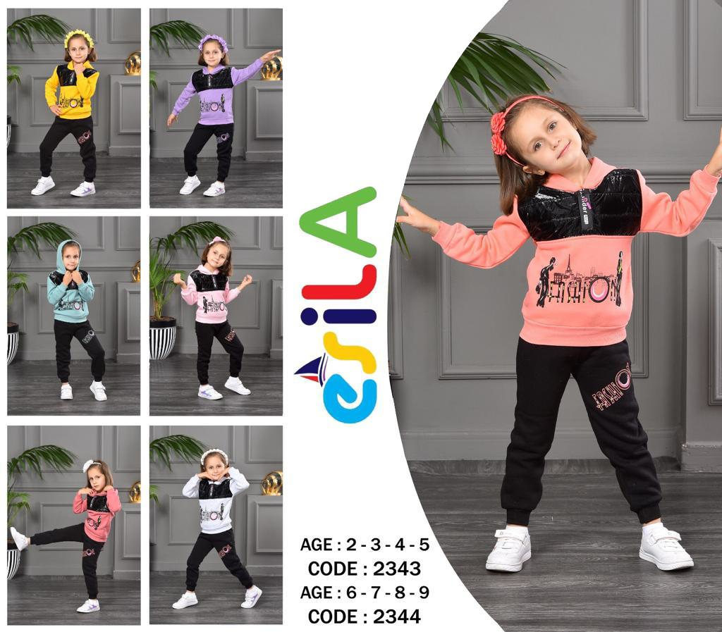 Alcanavm Esila Üç İplik Şardonlu Pembe, Kız Takım-2343