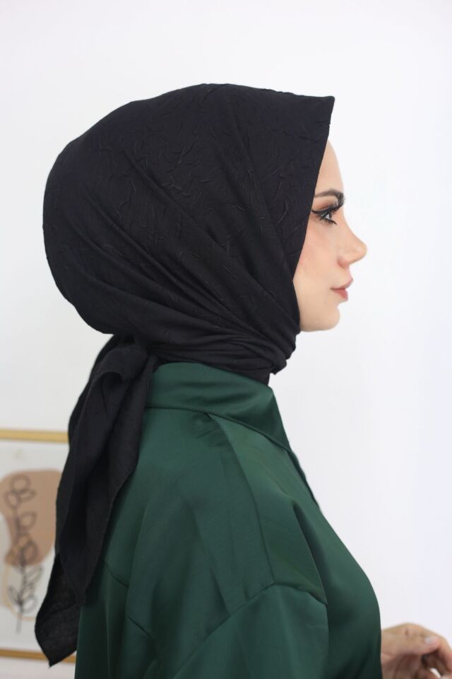 Bambu Kraş Eşarp - Siyah - Bked00001