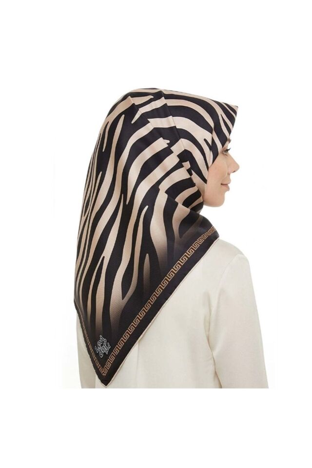 Yeni Sezon Zebra Desen Trend Twill Eşarp