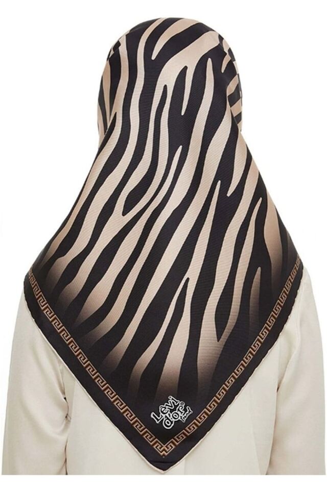 Yeni Sezon Zebra Desen Trend Twill Eşarp