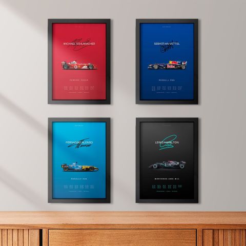 F1 Legends Framed Set