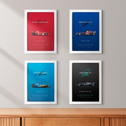 F1 Legends Framed Set