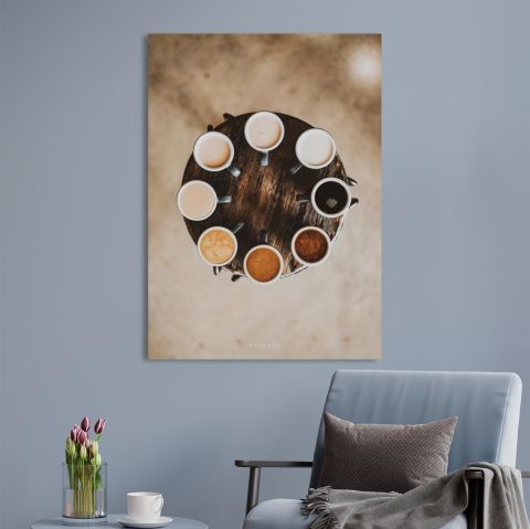 Shades of Coffee Canvas