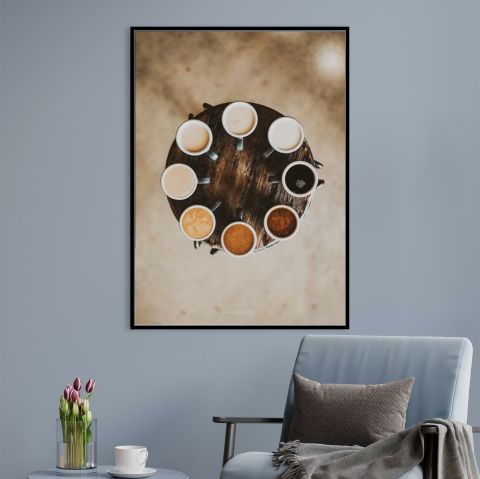 Shades of Coffee Canvas