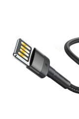 Baseus Cafule 2.4 A Lightning 1 Metre Şarj Kablosu Gri