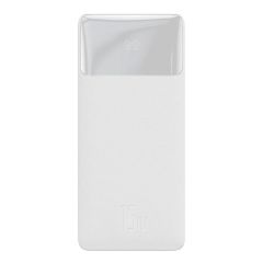 Baseus PPBD050002 Bipow Overseas Edition Dijital Ekranlı 15W 10.000 mAh Powerbank Beyaz