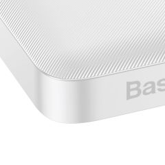 Baseus PPBD050002 Bipow Overseas Edition Dijital Ekranlı 15W 10.000 mAh Powerbank Beyaz