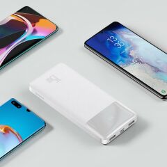 Baseus PPBD050002 Bipow Overseas Edition Dijital Ekranlı 15W 10.000 mAh Powerbank Beyaz