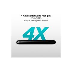 Ttec 2BB185S PowerSlim LCD 10.000 mAh PD 20W Taşınabilir Şarj Aleti / Powerbank USB-C Giriş/Çıkış