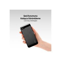 Ttec 2BB185S PowerSlim LCD 10.000 mAh PD 20W Taşınabilir Şarj Aleti / Powerbank USB-C Giriş/Çıkış