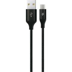 Ttec  2DK21S AlumiCable XL USB-A - Micro USB Şarj Kablosu 2 metre Siyah