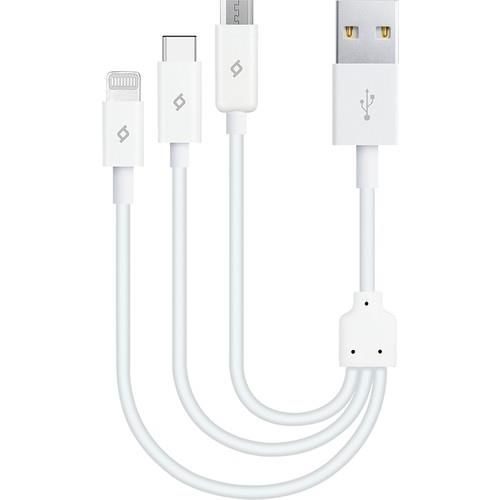Ttec 2DK13 MiniCable Trio 30cm Şarj Kablosu USB-A - USB-C / Lightning / Micro USB
