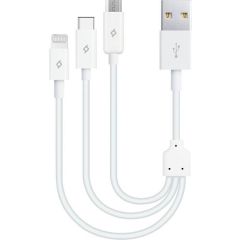 Ttec 2DK13 MiniCable Trio 30cm Şarj Kablosu USB-A - USB-C / Lightning / Micro USB