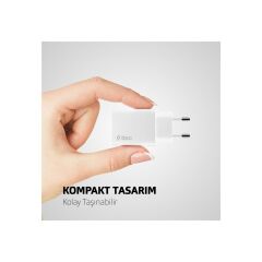 Ttec  2SCS24B SmartCharger Duo PD 32W Seyahat Hızlı Şarj Aleti USB-C + USB-A