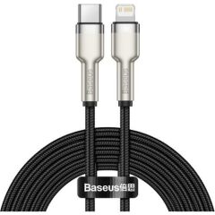 Baseus CATLJK-A01 Cafule Metal 20W 1 Metre Type-C to Lightning Kablo Siyah