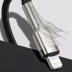 Baseus CATLJK-A01 Cafule Metal 20W 1 Metre Type-C to Lightning Kablo Siyah