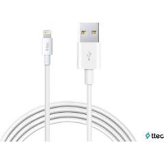 Ttec 2SCS20LB Smartcharger Seyahat Şarj Aleti 2.1A +  Lightning Kablo Beyaz