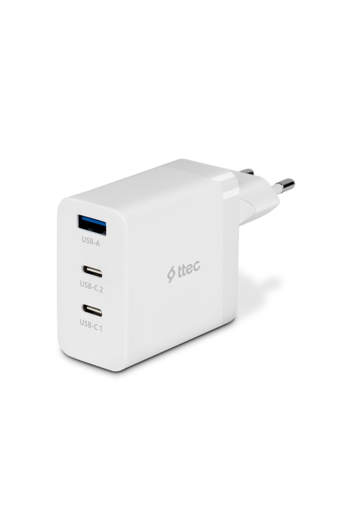 Ttec 2SCG03B SmartCharger Trio GAN 65W 2 USB-C+USB-A PD Seyahat Hızlı Şarj Aleti