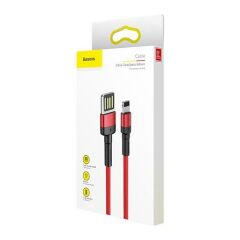 Baseus CALKLF-G09 Cafule 2.4 A Lightning 1 Metre Şarj Kablosu Kırmızı