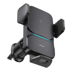 Baseus CGZX000001 Wisdom QI Kablosuz Şarjlı Araç İçi Telefon Tutucu