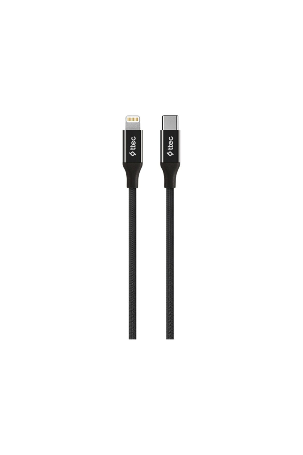 Ttec 2DK41S AlumiCable USB-C - Lightning Hızlı Şarj Kablosu 150cm Siyah