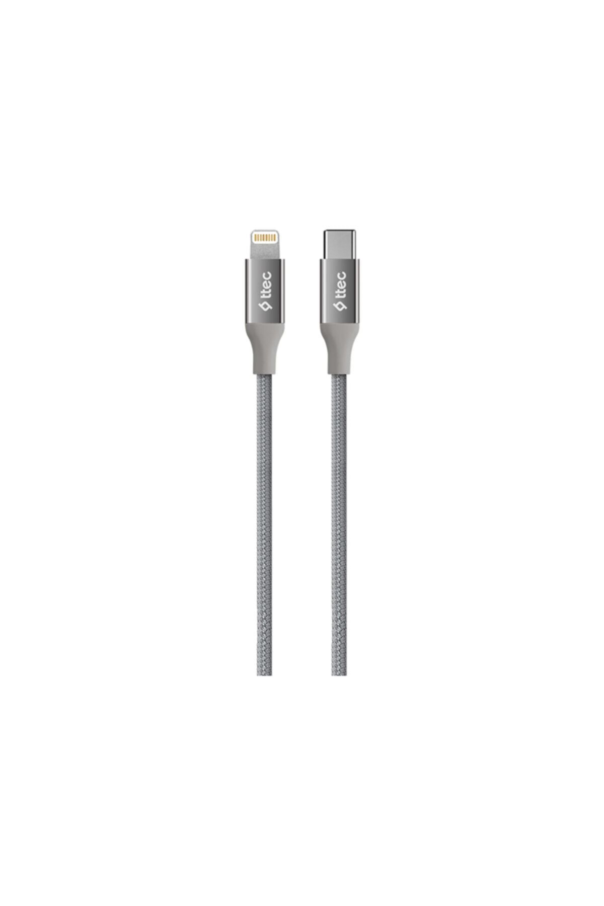 Ttec 2DK41UG AlumiCable USB-C - Lightning Hızlı Şarj Kablosu 150cm Uzay Gri