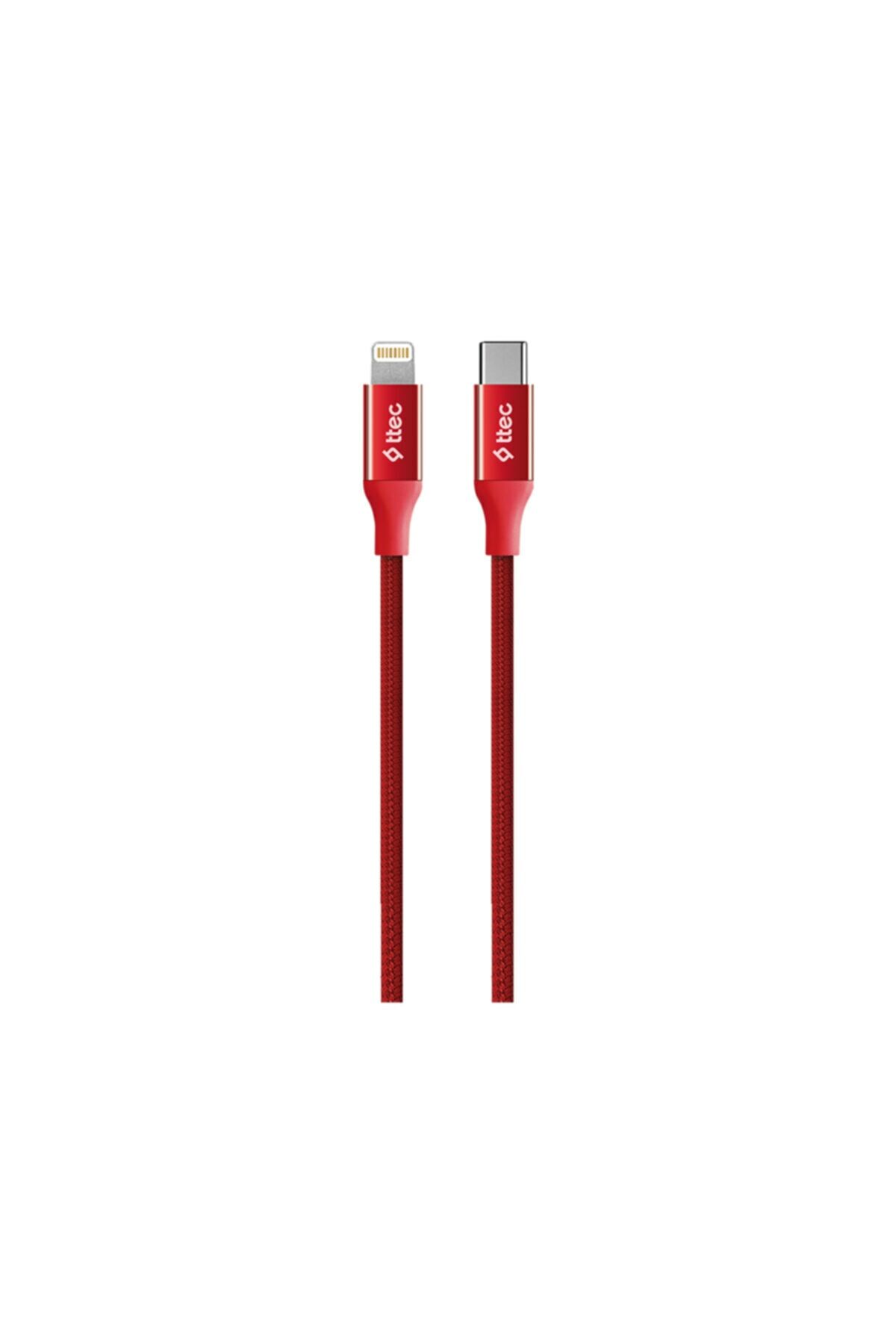 Ttec 2DK41K AlumiCable USB-C - Lightning Hızlı Şarj Kablosu 150 cm Kırmızı