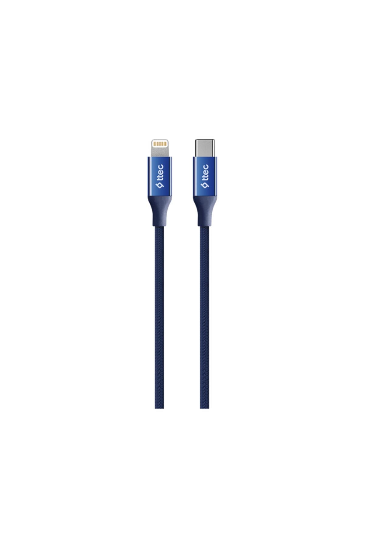 Ttec 2DK41L AlumiCable USB-C - Lightning Hızlı Şarj Kablosu 150 cm Lacivert