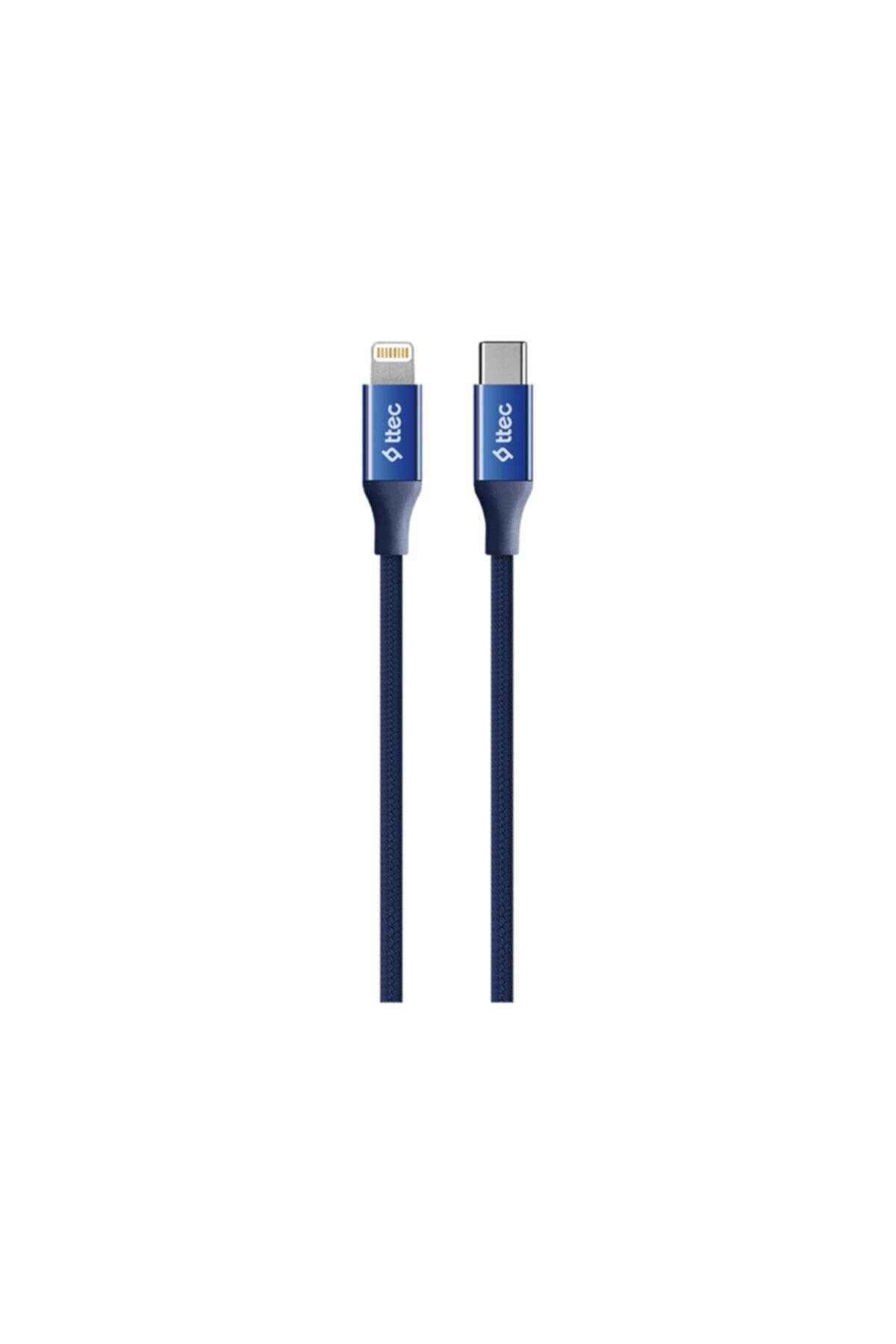 Ttec 2DK41L AlumiCable USB-C - Lightning Hızlı Şarj Kablosu 150 cm Lacivert