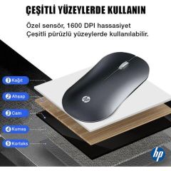 HP DM10 2.4 Ghz Wireless Bluetooth Kablosuz Sessiz Mouse