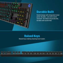 HP GK400F Rgb Işıklı Mekanik Gaming Klavye