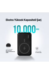 Ttec ReCharger Pro M 10.000 mAh MagSafe Uyumlu Kablosuz Taşınabilir Şarj Aleti / Powerbank