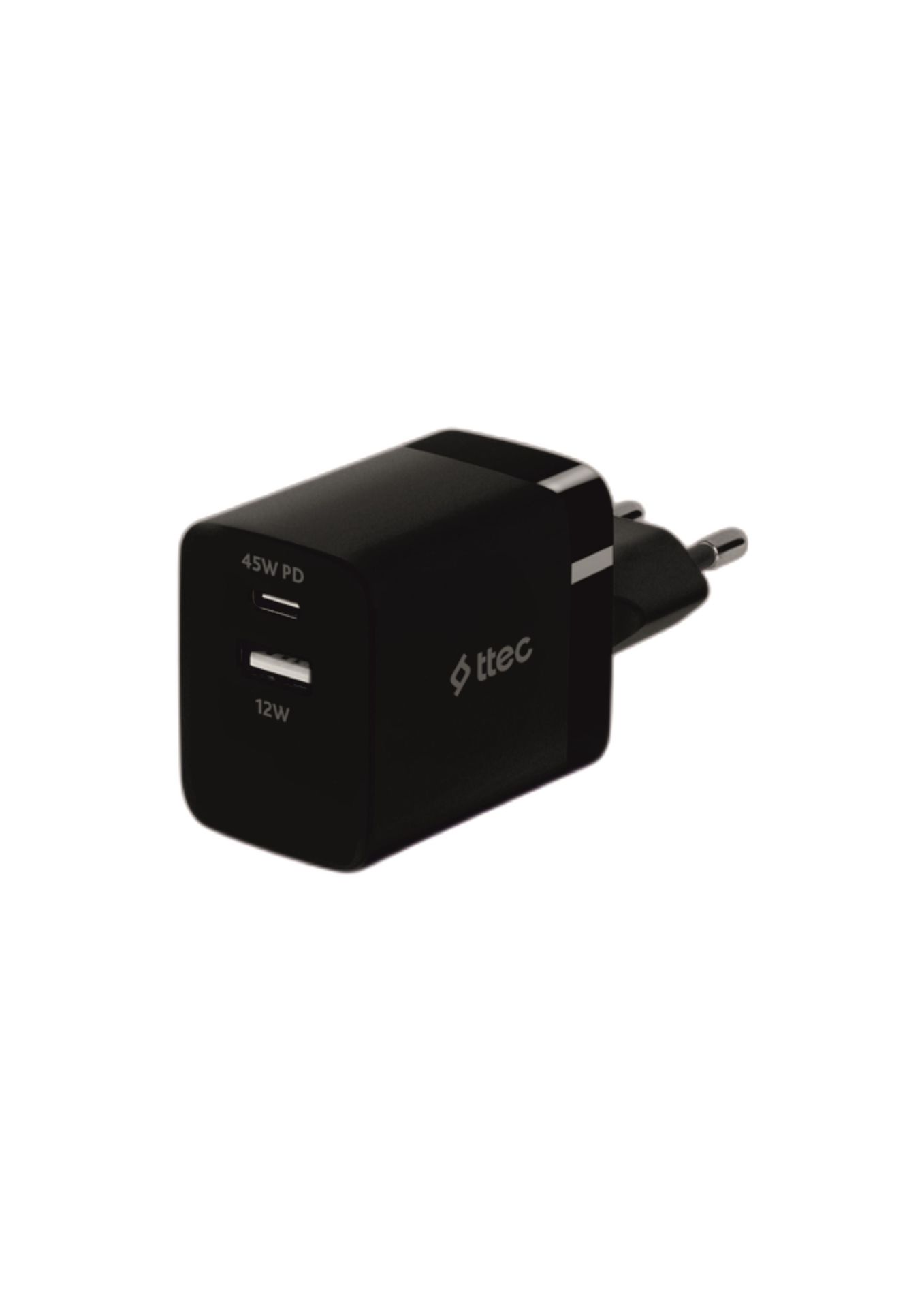 Ttec 2SCP02S SmartCharger Duo PD 45W USB-C+USB-A Seyahat Hızlı Şarj Aleti