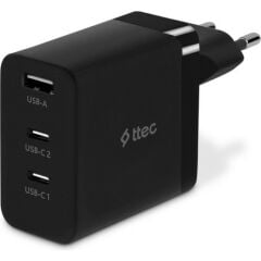 Ttec 2SCG03S SmartCharger Trio GAN 65W 2 USB-C+USB-A PD Seyahat Hızlı Şarj Aleti