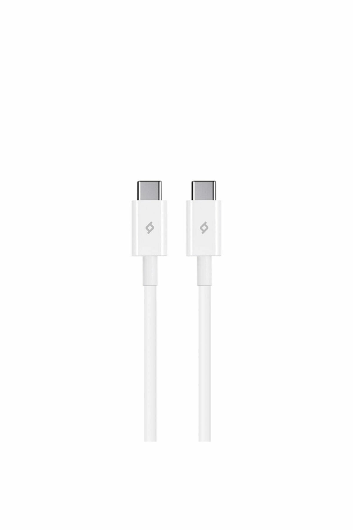 Ttec 2DK36B USB-C - USB-C 120cm 60W PD/QC Hızlı Şarj/Data Kablosu Beyaz