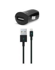 Ttec 2CKM01 Quantum MFi iPhone Lightning Kablolu 1A Araç Şarj Cihazı Siyah