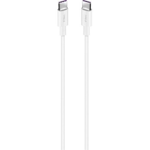 Ttec 2DK45B USB-C - USB-C 200cm 65W PD/QC Hızlı Şarj/Data Kablosu Beyaz
