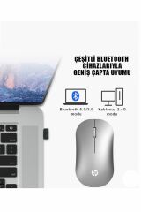 HP DM10 2.4 Ghz Wireless Bluetooth Kablosuz Sessiz Mouse Gri