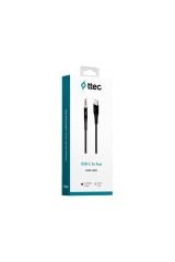 Ttec 2AK03 Aux - USB-C Ses Kablosu 100 cm Siyah