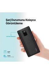 Ttec 2BB202S PowerSlim Trio LCD 10.000 mAh PD 22,5W Dahili Kablolu Taşınabilir Şarj Aleti / Powerbank