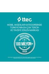 Ttec PowerSlim Trio LCD 20.000mAh PD 22,5W Dahili Kablolu Taşınabilir Şarj Aleti / Powerbank
