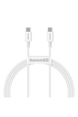 Baseus CATYS-B02 Superior 100W 100 cm PD Type-C Şarj Kablosu Beyaz