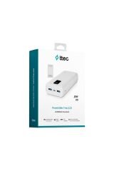 Ttec 2BB203B PowerSlim Trio LCD 20.000mAh PD 22,5W Dahili Kablolu Taşınabilir Şarj Aleti / Powerbank