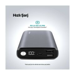Ttec 2BB216 Recharger Pro LCD 15.000 Mah Pd 65W Taşınabilir Hızlı Şarj Aleti/Powerbank